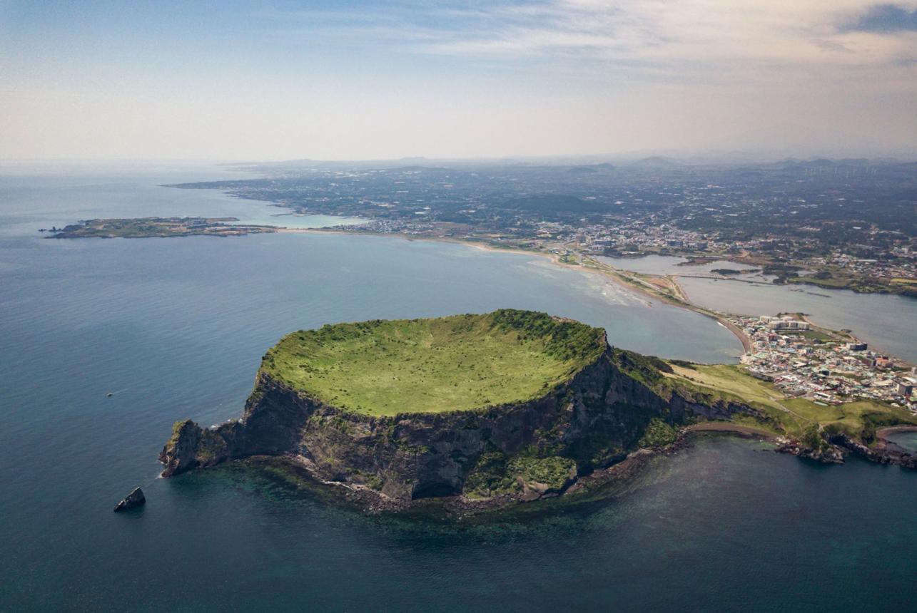 Seongsan Ilchulbong Jeju Korea landscape real photograph